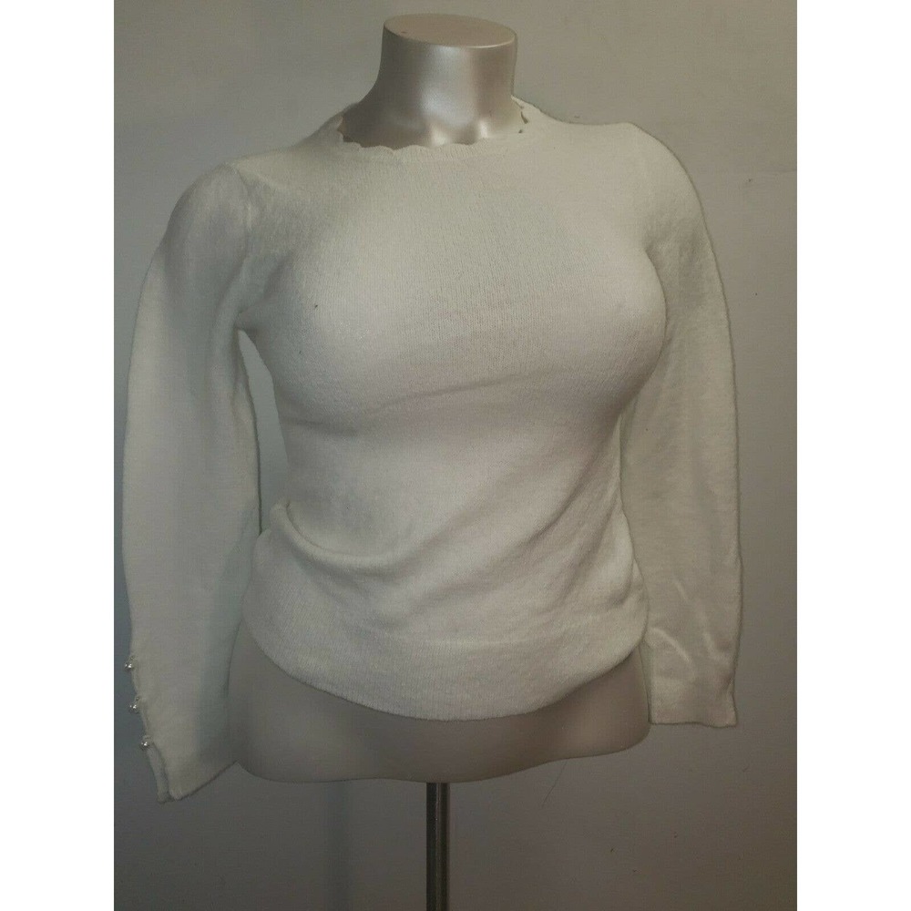 Rachel Parcell White Sweater Size S